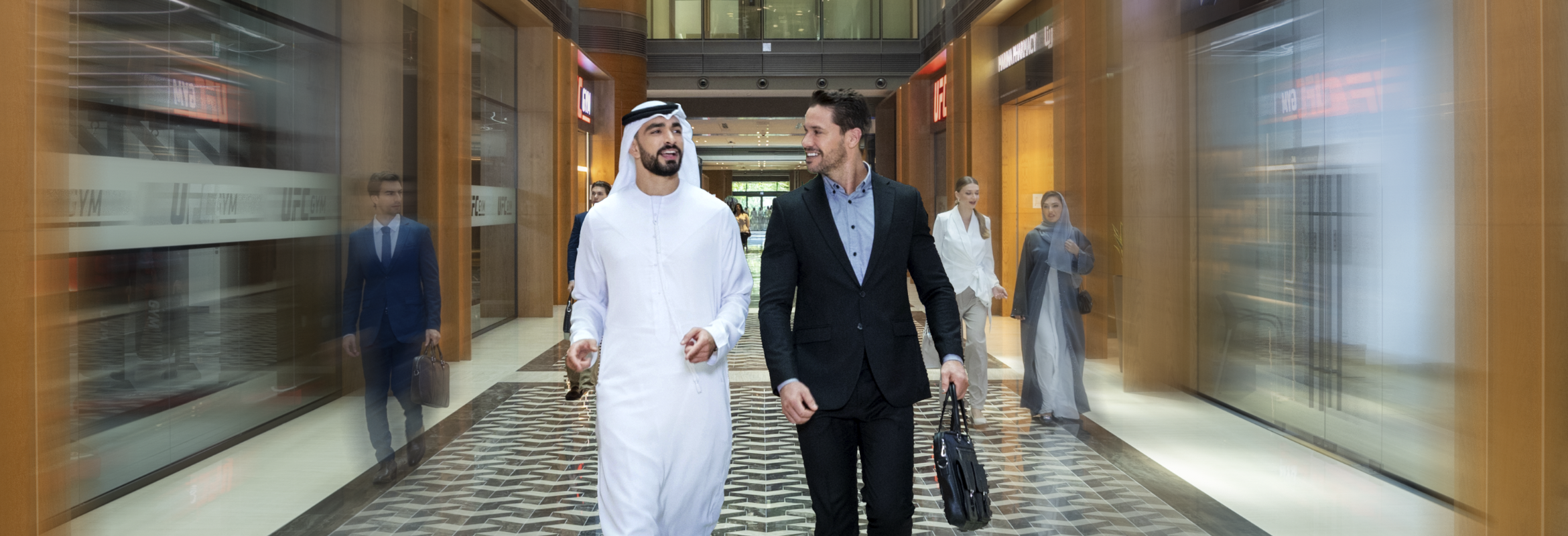 Business community at Dubai World Trade Centre
